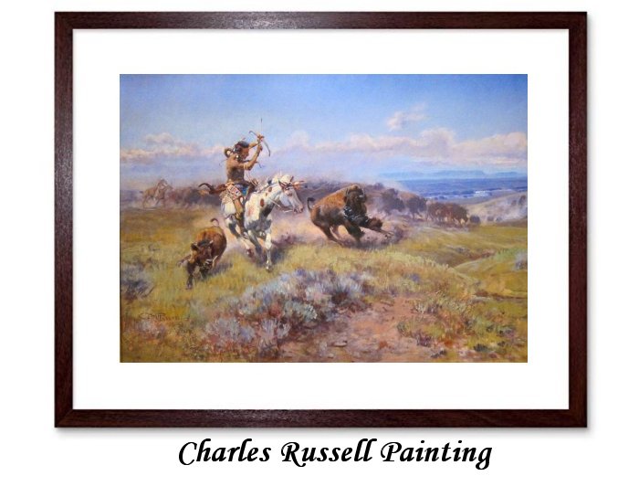 Charles Russell Painting Framed Print